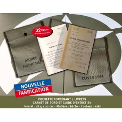 Pochette Jeep ARMEE FRANCAISE + COVER 1944