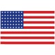 BLASON 01 DRAPEAU US 48 ETOILES